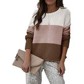 Colour Block Knit Sweater